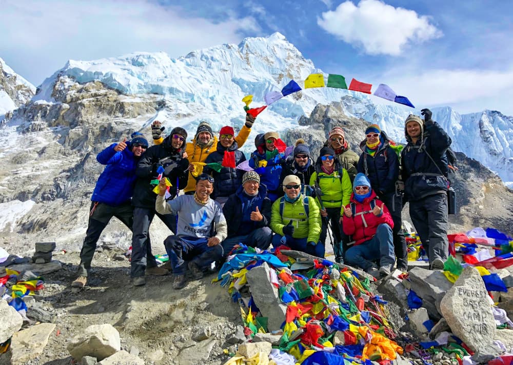 is ebc hike worth it group pic